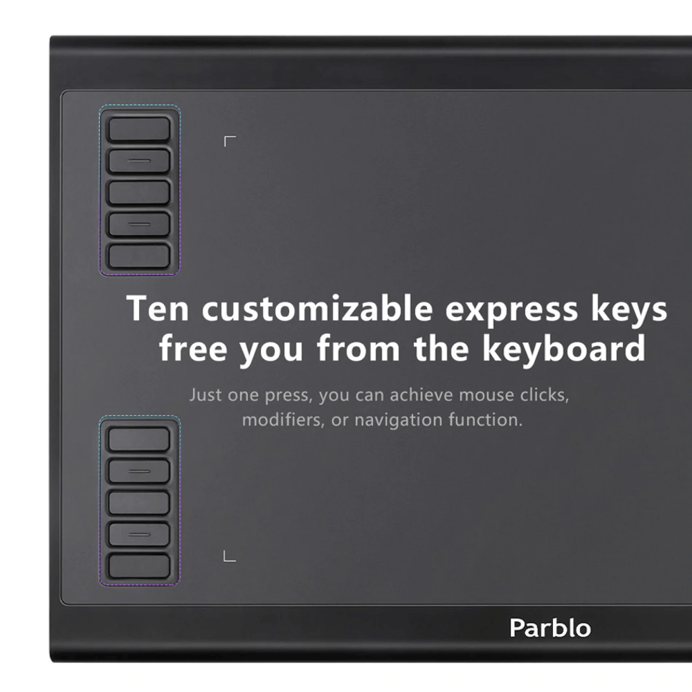 Parblo A610 Plus Digital Tablet Graphics Drawing Tablet-india-tiyana