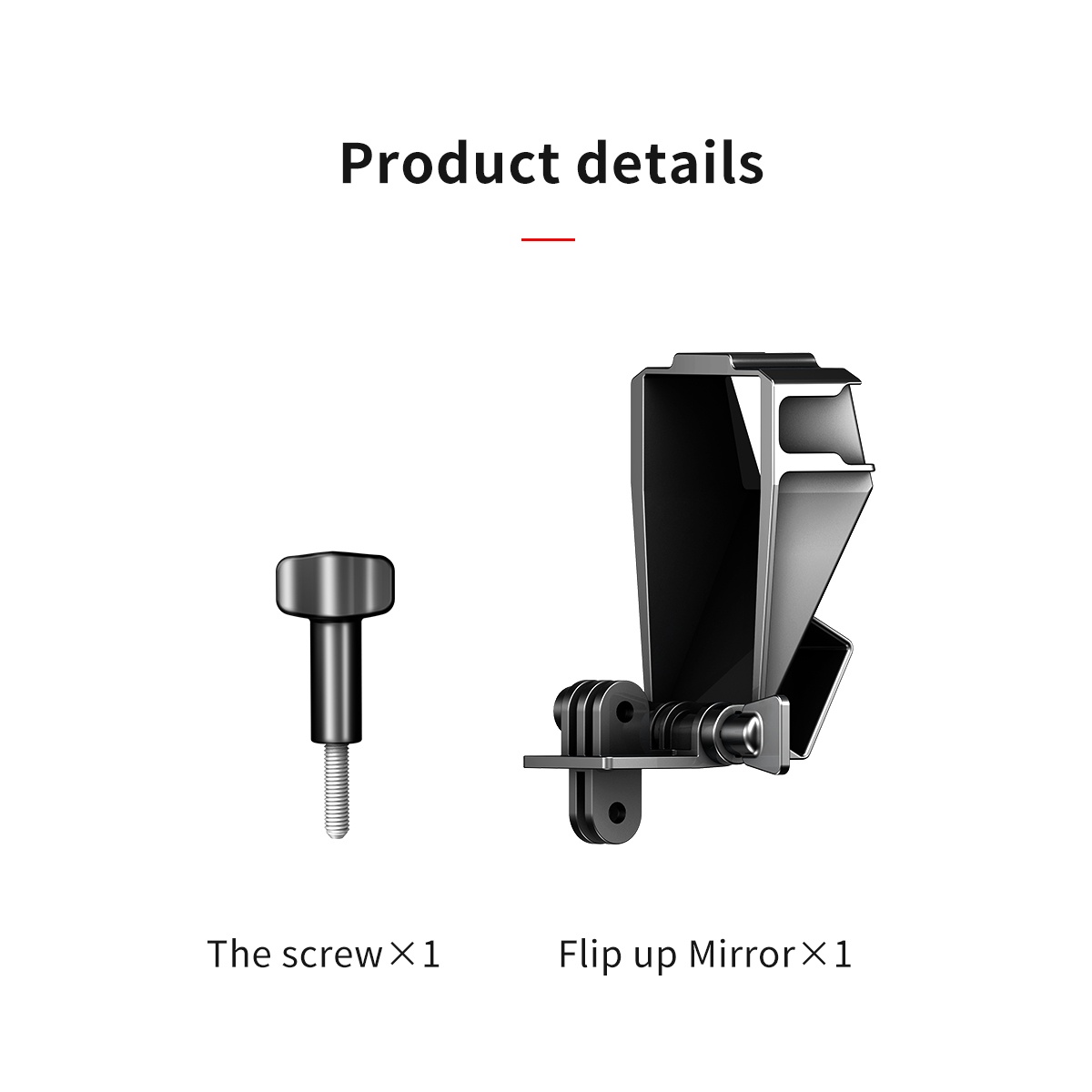 Ulanzi GP-5 Universal GoPro Selfie Vlog Flip Up Mirror-india-tiyana