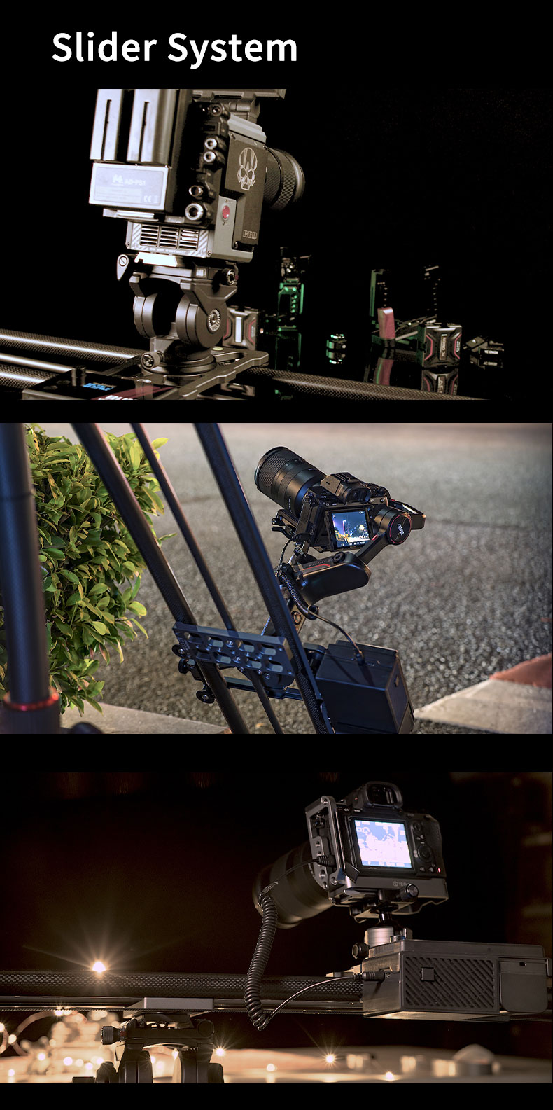 YC Onion Hot Dog 100cm Carbon Fiber Motorized Camera Slider-india-tiyana
