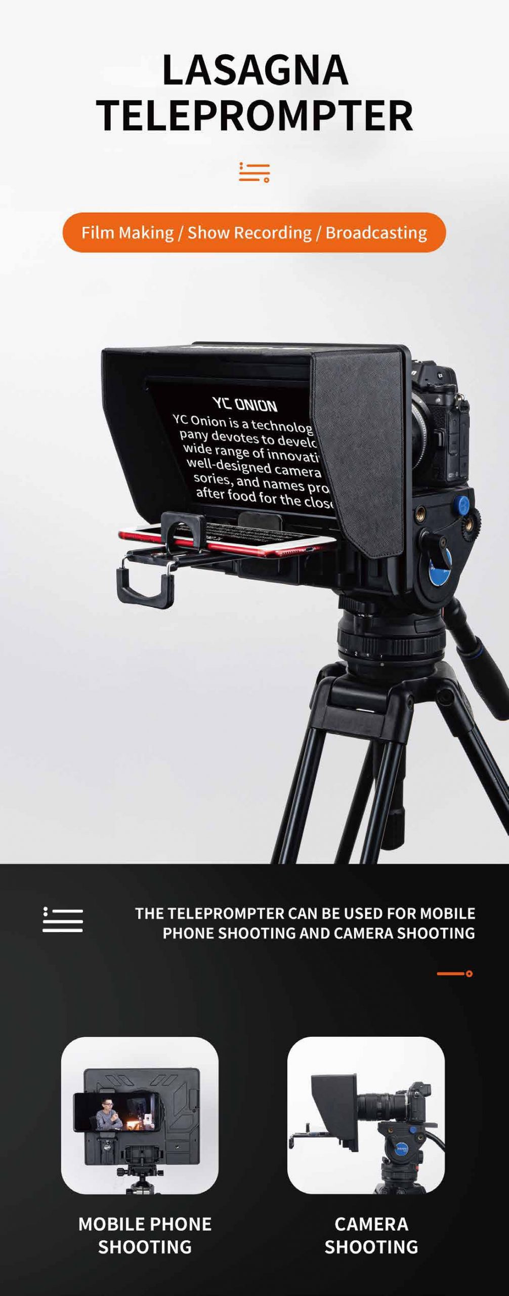 YC ONION LASAGNA TELEPROMPTER INDIA TIYANA