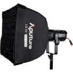 LIGHT CONTROL GRID Following Aputure’s philosophy of ultimate light control for both soft and hard lights, the LS 60 Softbox includes a fabric light control grid to give the soft light direction and minimize excess spill.