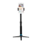 TELESIN GP-MNP-090-S Extendable Aluminum Alloy Selfie Stick With Tripod And Phone Clip india tiyana 16