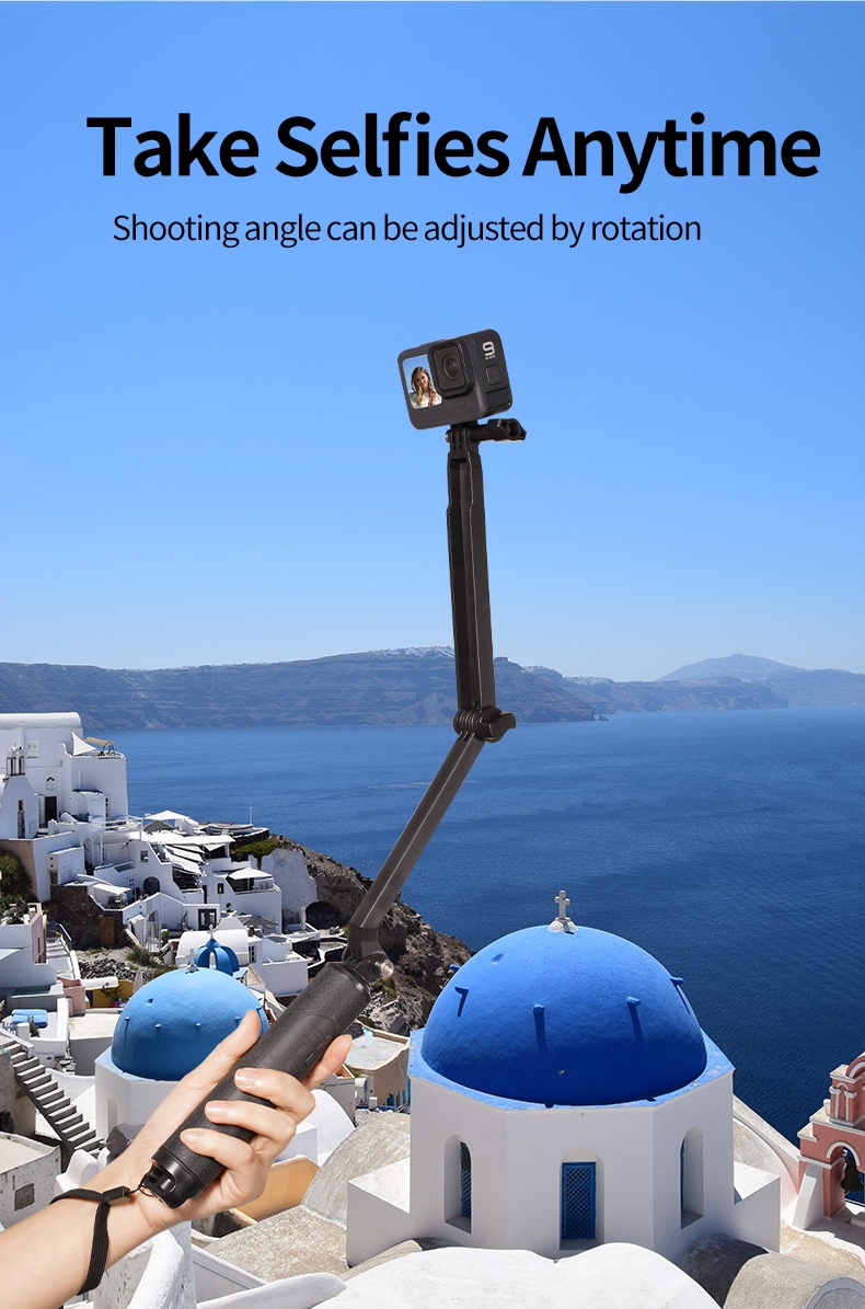 TELESIN GP-MFW-300 Multi-function Waterproof 3-way Selfie Stick india tiyana 17