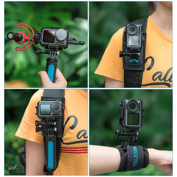 TELESIN OS-FMS-002 Multi-Function Frame with Vertical and Horizontal Modes for DJI Osmo Action india tiyana 1