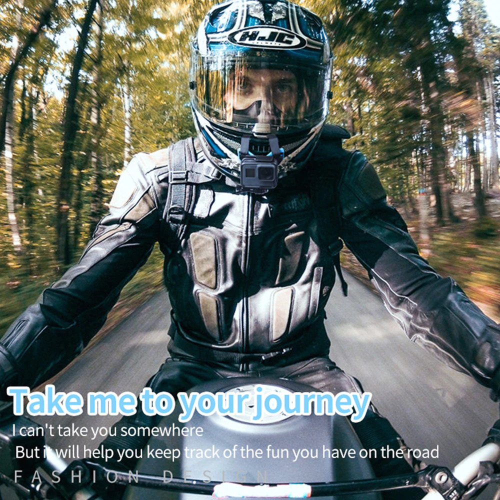 TELESIN GP-HBM-MT7 Motorcycle Helmet Chin Mount for Gopro india tiyana 12