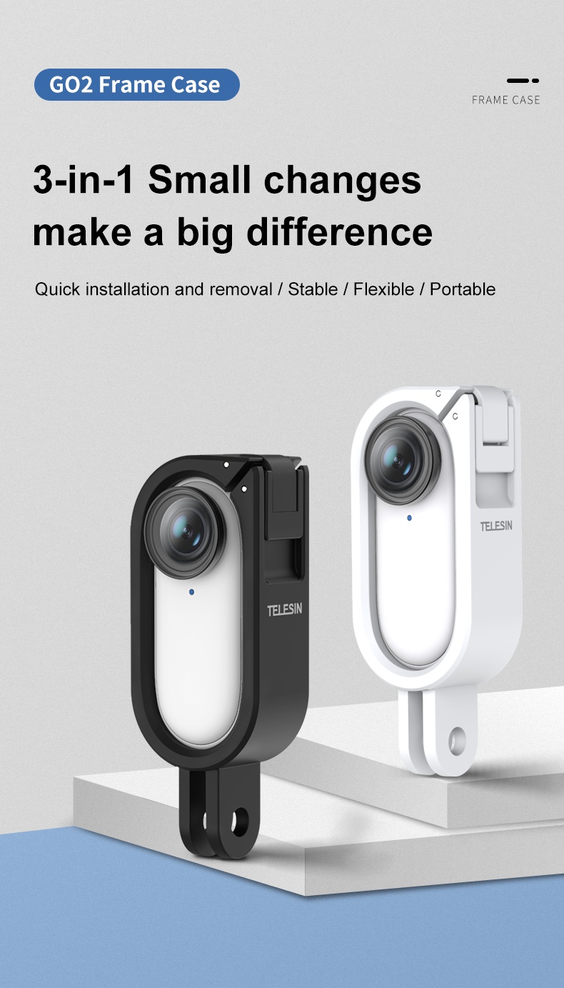 Telesin IS-CFR-001 Housing Camera frame for Insta360 Go2 india tiyana 16