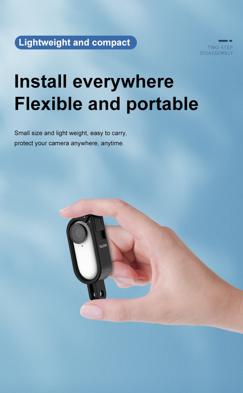 Telesin IS-CFR-001 Housing Camera frame for Insta360 Go2 india tiyana 22