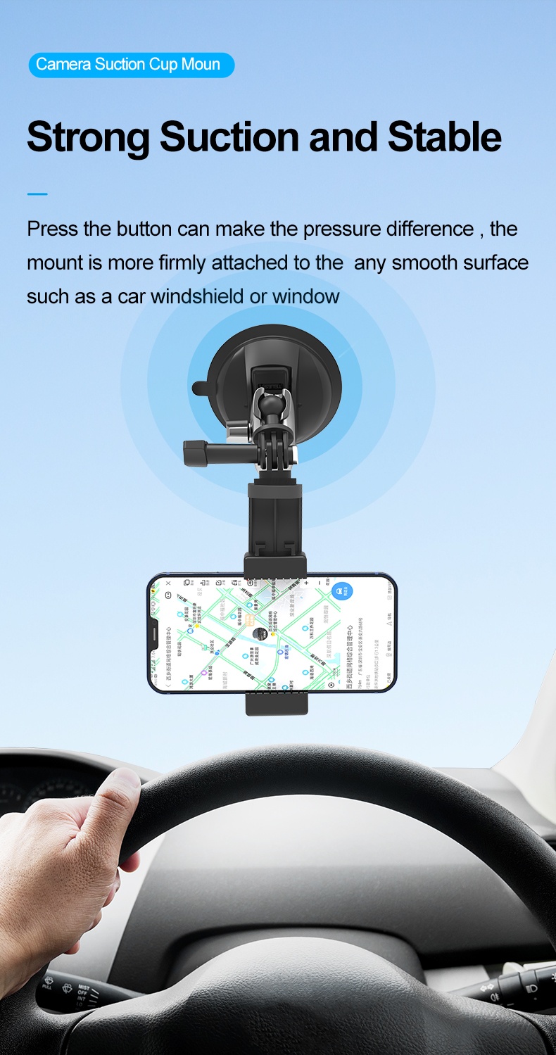 TELESIN TE-SUC-010 Camera Suction Cup Mount india tiyana 4