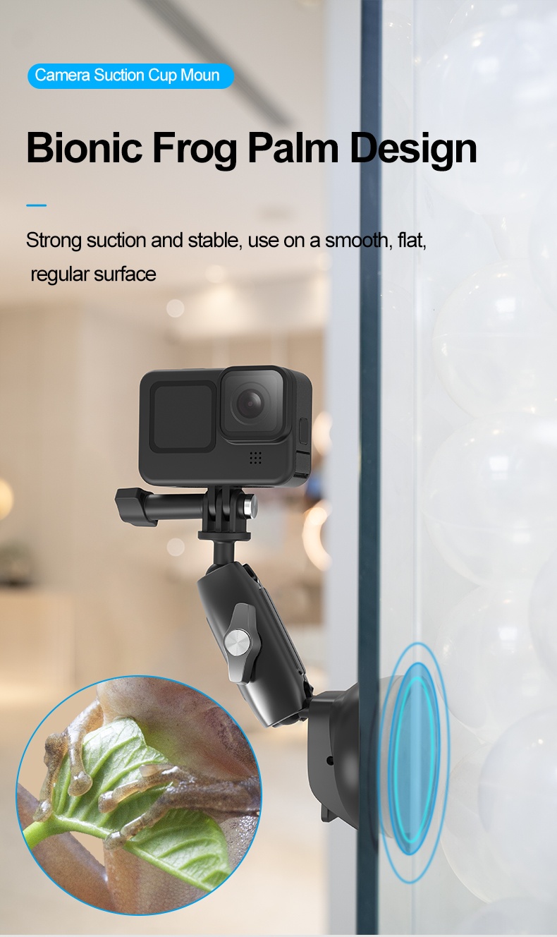TELESIN TE-SUC-010 Camera Suction Cup Mount india tiyana 6