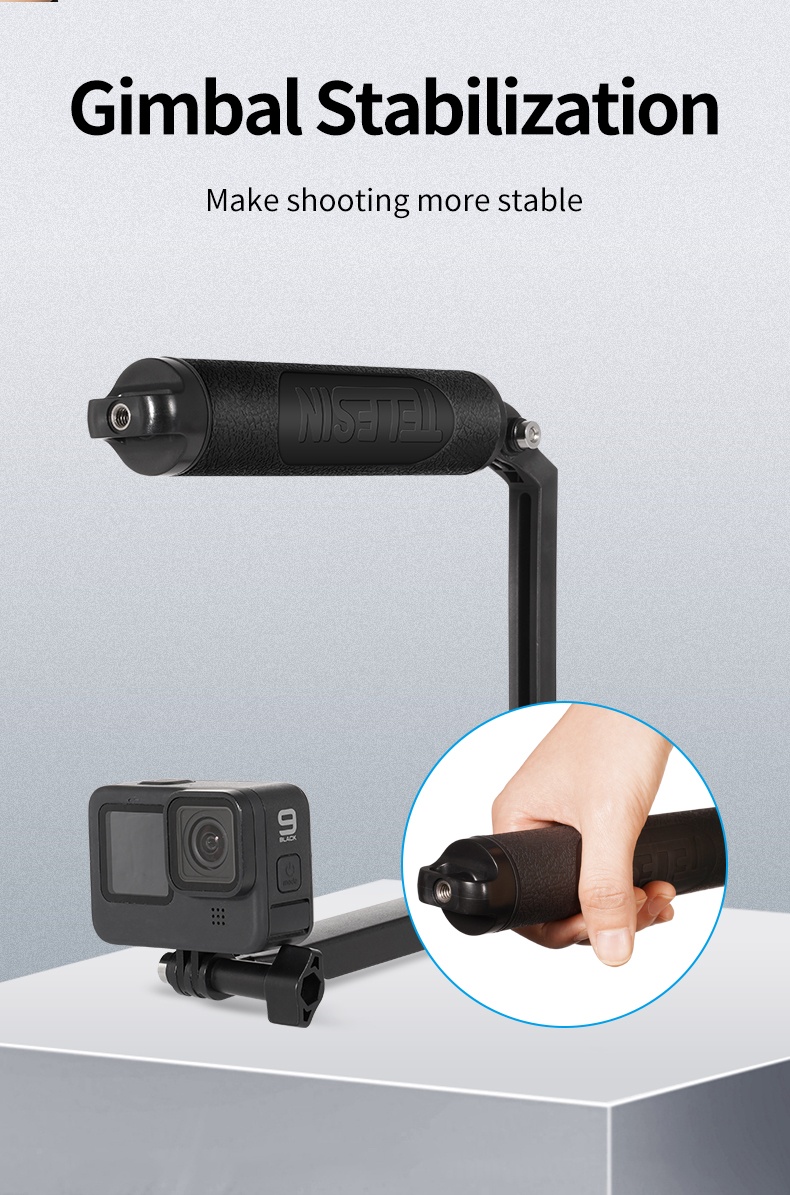 TELESIN GP-MFW-300 Multi-function Waterproof 3-way Selfie Stick india tiyana 25