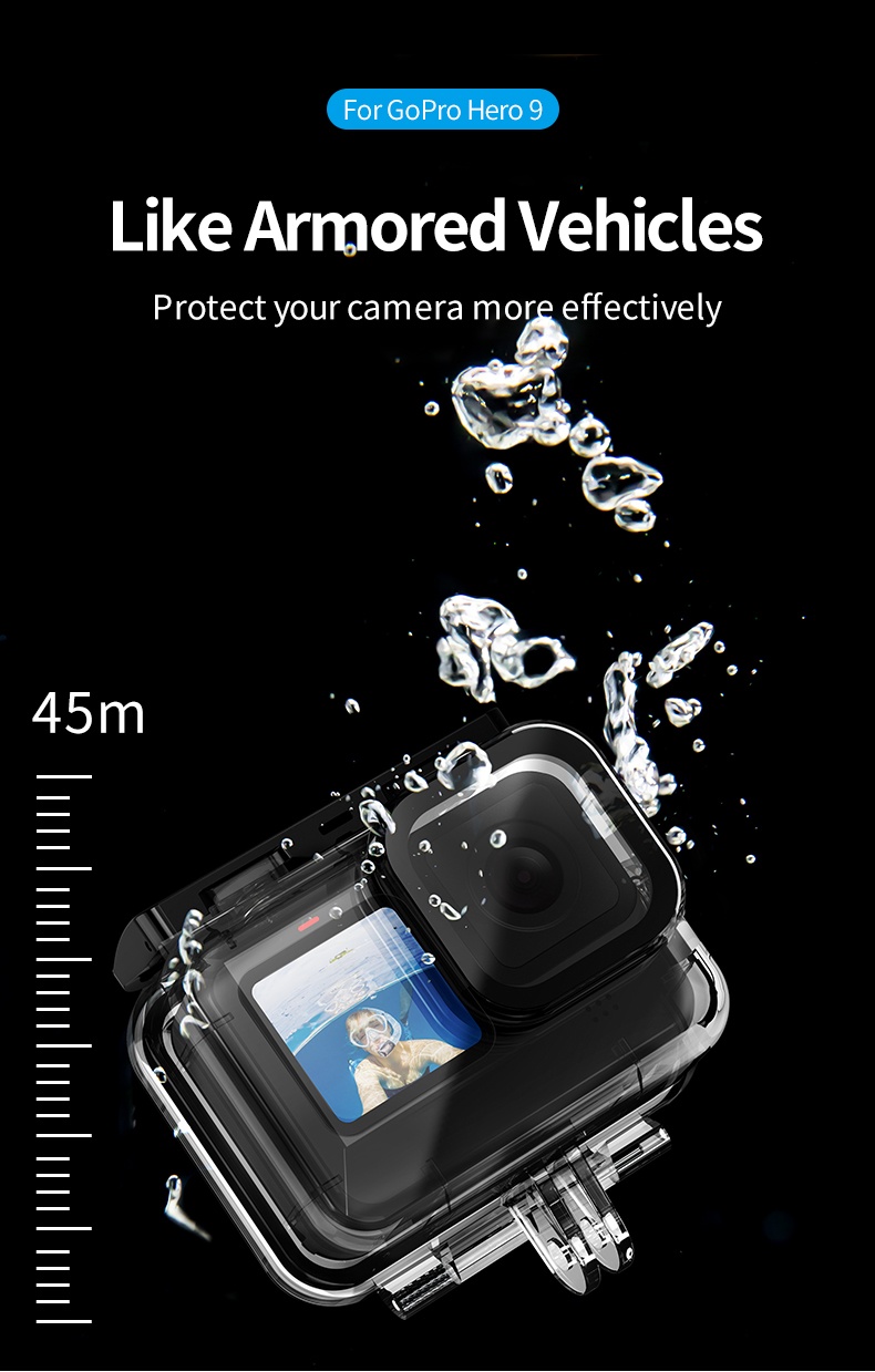 TELESIN GP-WTP-901 Waterproof Dive Case for GoPro Hero 9 india tiyana 9