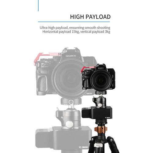 YC Onion Burger SE Electric Panoramic Tripod Head Pan Tilt Head Motorized APP Control for Time-lapse Video Phone Camera shooting