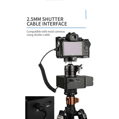 YC Onion Burger SE Electric Panoramic Tripod Head Pan Tilt Head Motorized APP Control for Time-lapse Video Phone Camera shooting