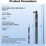 TELESIN-9.8-Carbon-Fiber-Selfie-Stick-India-Tiyana