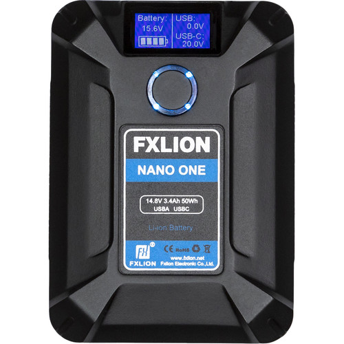 Fxlion-NANO-ONE-50Wh-14.8V-Ultra-Compact-Battery-V-Mount-India-Tiyana