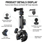 TELESIN-Quick-Release-Universal-Clamp-Mount-India-Tiyana