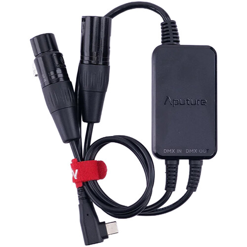 Aputure-Active-USB-C-to-5-Pin-DMX-In-Out-Adapter-for-MT-Pro-MC-Pro-INFINIBARs-India-Tiyana